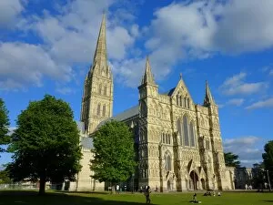 Facade Collection: Salisbury cathedral, Wiltshire, England