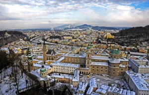Salzburg picturesque view of old town Salzburg picturesque view of old town