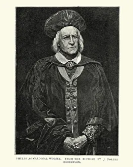 Samuel Phelps as Cardinal Wolsey in Shakespeare's Henry VIII Samuel Phelps as Cardinal Wolsey in Shakespeare's Henry VIII