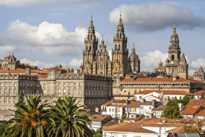 Santiago de Compostela Cathedral and rooftops Santiago de Compostela Cathedral and rooftops