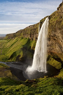 Seljalandsfoss waterfall, Porsmoerk, South Iceland, Iceland, Europe Seljalandsfoss waterfall, Porsmoerk, South Iceland, Iceland, Europe