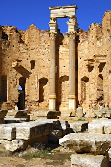Severan Basilica, Ruins of the Roman City Leptis Magna, Libya Severan Basilica, Ruins of the Roman City Leptis Magna, Libya