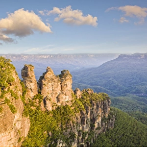 Three Sisters rock formation at Katoomba in the Blue Mountains, Katoomba, New South Wales Three Sisters rock formation at Katoomba in the Blue Mountains, Katoomba, New South Wales