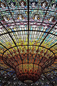 Pop art Collection: Skylight of the Palau de la Musica Catalana