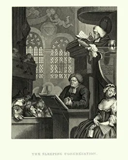 The Sleeping Congregation, William Hogarth The Sleeping Congregation, William Hogarth