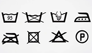 Standard washcare symbols found on clothing Standard washcare symbols found on clothing