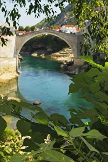 Stari Most Or Old Town Bridge Over The River Neretva Stari Most Or Old Town Bridge Over The River Neretva