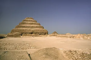 The stepped Pyramid of Djoser at Saqqara, Egypt The stepped Pyramid of Djoser at Saqqara, Egypt