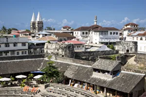 Stone Town, showing the Arab Fort and Saint Joseph Stone Town, showing the Arab Fort and Saint Joseph