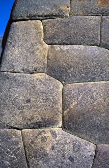 Ancient Inca Civilization Prints: Stonewall in Cusco