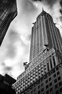 Art Deco Collection: Striking view of the Chrysler building with dramatic sky
