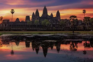 Sunrise with Angkor Wat, Siem Reap, Cambodia Sunrise with Angkor Wat, Siem Reap, Cambodia