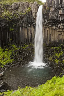 Svartifoss waterfall, Skaftafell National Park, Southeast Iceland, Iceland Svartifoss waterfall, Skaftafell National Park, Southeast Iceland, Iceland