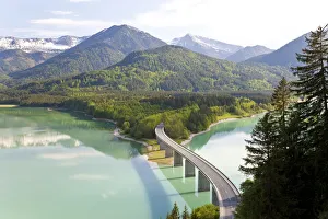 Sylvenstein Lake and Bridge Bavarian Alps, Germany Sylvenstein Lake and Bridge Bavarian Alps, Germany