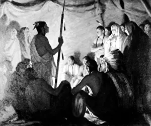 North American Indigenous Culture Prints: Teepee Talk