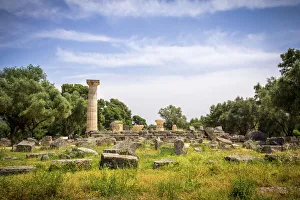 <b class=qtipBold><figcaption>The Temple of Zeus at Olympia</figcaption></b><br>Temple of Zeus, Olympia, Elis, West Greece, Greece.<br><em>© 2015 Supanat Sakorntrakun</em> The Temple of Zeus at Olympia