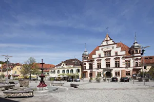 Town hall on Hauptplatz square, Hartberg, East Styria, Styria, Austria, Europe, PublicGround Town hall on Hauptplatz square, Hartberg, East Styria, Styria, Austria, Europe, PublicGround