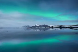 Jokulsarlon Glacial Lagoon Print - Black Sand Beach Scene