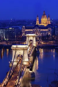 Budapest Nighttime Panorama Print