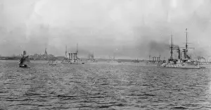 Framed Print : Tsars Fleet Print, 1908 Framed Print : Tsars Fleet Print, 1908