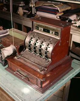 Turn Century Cash Register, Old Store Counter, Str Turn Century Cash Register, Old Store Counter, Str