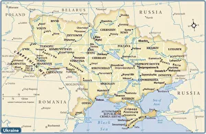 Ukraine country map