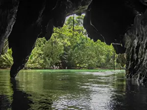 Tranquil Nature Scene Prints: Underground river