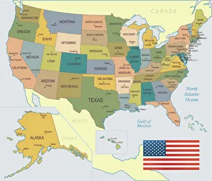 USA Map - illustration