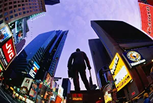 USA, New York, New York City, Times Square, Cohan statue USA, New York, New York City, Times Square, Cohan statue