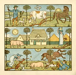Victorian farmyard scenes - from idyll to chaos Victorian farmyard scenes - from idyll to chaos