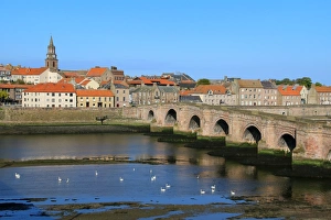 View of Berwick-upon-Tweed, England