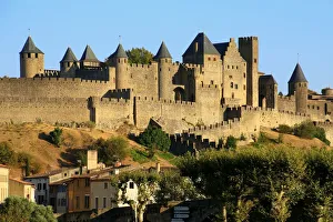 View of Carcassonne, France (Unesco world heritage) View of Carcassonne, France (Unesco world heritage)