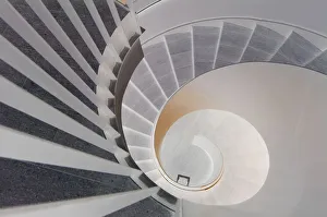 View downward a spiral stair, Upper Austria View downward a spiral stair, Upper Austria