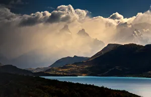 detail view of mountain in Torres del Paine detail view of mountain in Torres del Paine