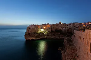 View of Polignano a Mare in the morning, Puglia region, also known as Apulia, Southern Italy, Italy, Europe View of Polignano a Mare in the morning, Puglia region, also known as Apulia, Southern Italy, Italy, Europe