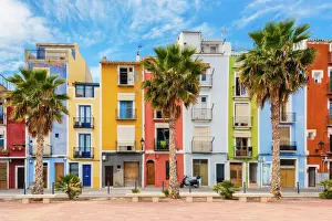 Prints of Village of Villajoyosa, Costa Blanca, Spain at springtime Related Image Prints: Villajoyosa Spain Village Print at Springtime