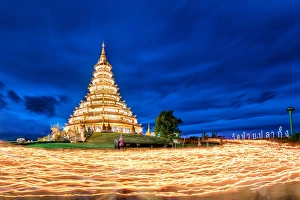 Wat Huay Pla Kang Thailand Candle lit Festival Wat Huay Pla Kang Thailand Candle lit Festival
