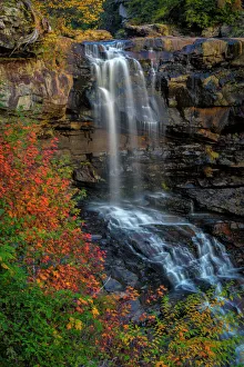 Waterfall in autumn forest in Blackwater Falls State Park, Tucker County, West Virginia Waterfall in autumn forest in Blackwater Falls State Park, Tucker County, West Virginia