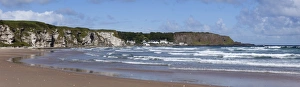White Park Bay or Whitepark Bay with Portbradden, Antrim Coast, County Antrim, Northern Ireland, United Kingdom, Europe White Park Bay or Whitepark Bay with Portbradden, Antrim Coast, County Antrim, Northern Ireland, United Kingdom, Europe