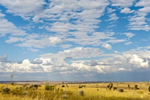 Wide grass landscape, clouds, Isalo National Park, at Ranohira, Madagascar Wide grass landscape, clouds, Isalo National Park, at Ranohira, Madagascar