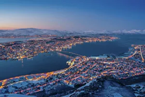 Winter view of Tromso, Norway