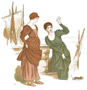 Two women scared by a rat Two women scared by a rat
