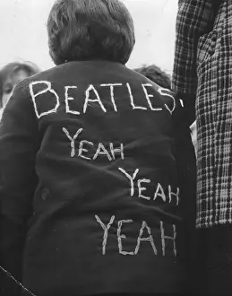 Beatles Fan in Coat Print