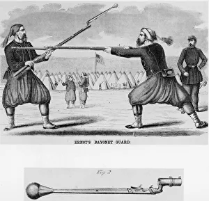 Zouaves In Bayonet Practice Zouaves In Bayonet Practice