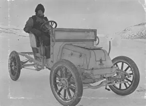 British Antarctic Expedition 1907-09 (Nimrod) Collection: Bernard Day in his motor car