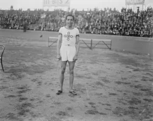 Great Britain Olympic Team Prints: Harry Edward, Polytechnic Harriers, Olympic Runner, 100 yards champion 1921 Harry