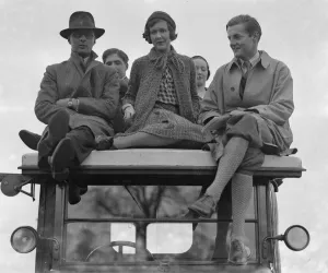 Bullingdon Club Point To Point at Oddington. Mr John Ward, Miss Nancy Beaton Bullingdon Club Point To Point at Oddington. Mr John Ward, Miss Nancy Beaton