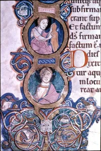 Creation of Adam (God resting). Lambeth Bible. History of London - Vauxhall / Lambeth Creation of Adam (God resting). Lambeth Bible. History of London - Vauxhall / Lambeth