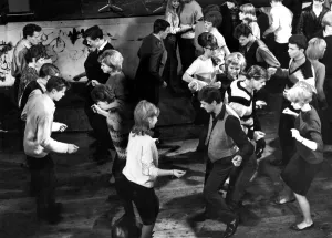 A dance floor full of young people dancing The Twist 9 April 1966 dance / dancing A dance floor full of young people dancing The Twist 9 April 1966 dance / dancing