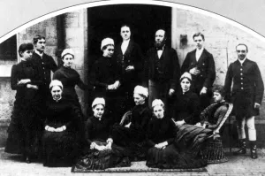 Falconhurst, Kent Family home of Talbot family. Staff outside house Falconhurst, Kent Family home of Talbot family. Staff outside house